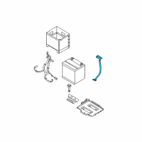 OEM 2010 Hyundai Accent Wiring Assembly-Battery (-) Diagram - 91860-1E020