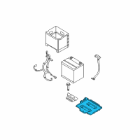 OEM 2011 Hyundai Accent Tray Assembly-Battery Diagram - 37150-1E200