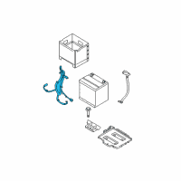 OEM Hyundai Accent Wiring Assembly-Battery (+) Diagram - 91850-1E012