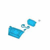 OEM 2006 Hyundai Azera Lamp Assembly-Rear Combination Inside, LH Diagram - 92403-3L001