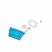 OEM 2008 Hyundai Azera Lens & Housing-Rear Combination Inside Lamp, LH Diagram - 92413-3L001