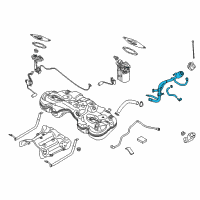 OEM Kia Stinger Filler Neck & Hose Assembly Diagram - 31030J5500