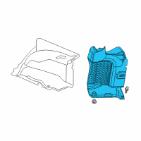 OEM Jeep Wrangler Panel-Quarter Trim Diagram - 1PU16DX9AB