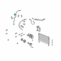 OEM Acura RL Pipe, Receiver Diagram - 80341-SJA-A01