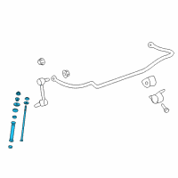 OEM 2015 Chevrolet SS Stabilizer Link Diagram - 22761221