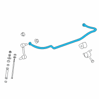 OEM 2015 Chevrolet SS Stabilizer Bar Diagram - 92294343