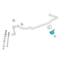 OEM 2015 Chevrolet Camaro Stabilizer Bar Bracket Diagram - 22786267