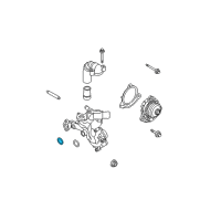 OEM Mercury Mariner Water Pump Assembly Gasket Diagram - 9L8Z-8C387-B