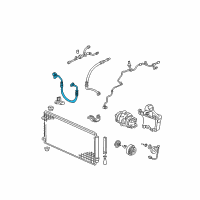 OEM 2007 Honda Odyssey Hose, Discharge Diagram - 80315-SHJ-A01