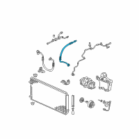 OEM 2005 Honda Odyssey Hose, Suction Diagram - 80311-SHJ-A01