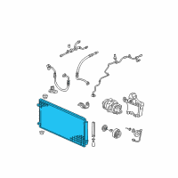 OEM Honda Odyssey Condenser Diagram - 80110-SHJ-A02