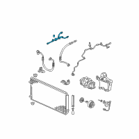 OEM Honda Odyssey Pipe Assembly, Suction Diagram - 80321-SHJ-A02