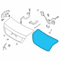 OEM Kia K900 W/STRIP-Trunk Lid Op Diagram - 87321J6000