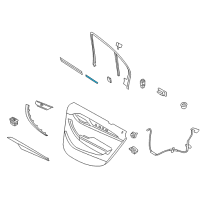 OEM BMW X1 Inner Channel Sealing, Rear Left Diagram - 51-35-2-990-323