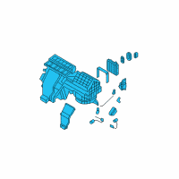OEM 2011 Hyundai Azera Heater & Evaporator Assembly Diagram - 97100-3L202