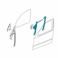 OEM 2002 BMW 325Ci Front Right Door Window Regulator Diagram - 51-33-8-229-106