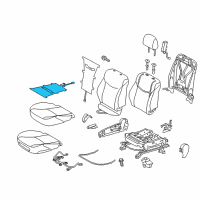 OEM 2015 Toyota Prius Plug-In Seat Cushion Heater Diagram - 87510-47070