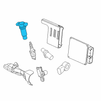 OEM 2010 Chevrolet Malibu Ignition Coil Diagram - 12632479