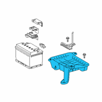 OEM Toyota Battery Tray Diagram - 74404-12600