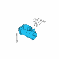 OEM Cadillac Escalade EXT Starter Diagram - 19180528