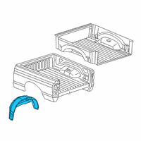 OEM 2010 Dodge Ram 2500 Shield-WHEELHOUSE Diagram - 68065468AC