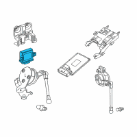 OEM Cadillac CTS Module Diagram - 23493477