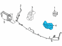 OEM 2021 Hyundai Sonata Ultrasonic Sensor-S.P.A.S Side Diagram - 99350-L1000-T2G