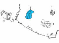 OEM 2020 Hyundai Sonata Ultrasonic Sensor Assembly-P.A.S Diagram - 99310-L1000-NT2