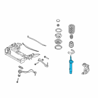 OEM 2010 BMW 128i Front Left Spring Strut Diagram - 31-31-6-786-023