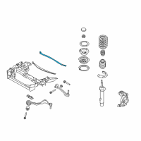 OEM 2011 BMW 1 Series M Spring Dome Strut, Left Diagram - 51-61-7-167-643