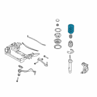 OEM 2012 BMW 335i Front Coil Spring Diagram - 31-33-6-767-366