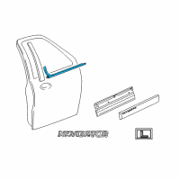 OEM 2012 Lincoln Navigator Belt Weatherstrip Diagram - 8L7Z-7821453-AC