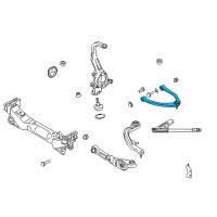 OEM 2009 Nissan 350Z Link Complete-Front Suspension, Upper LH Diagram - 54525-AL500