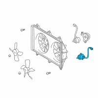 OEM 2005 Toyota Camry Fan Motor Diagram - 16363-27050