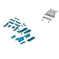 OEM Chrysler 300 Pan-Front Floor Diagram - 4780782AP