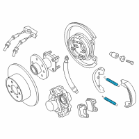 OEM Cadillac Catera Spring, Rear Parking Brake Shoe Return Diagram - 90079327