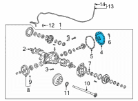 OEM 2021 Chevrolet Silverado 3500 HD Axle Cover Diagram - 84757353