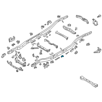 OEM 2011 Infiniti QX56 Bracket Assembly-Cab Mounting, 3RD Diagram - 95130-1LA0A