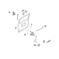 OEM 1997 Ford E-150 Econoline Latch Rods Diagram - F2UZ-1526460-B