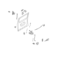 OEM 1997 Ford E-150 Econoline Latch Rods Diagram - F2UZ-1526596-A