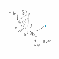 OEM 1997 Ford Windstar Upper Latch Diagram - 4C2Z-1626412-A