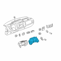 OEM 2014 Chevrolet Silverado 2500 HD Instrument Cluster Diagram - 22838412