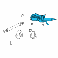 OEM 2014 Chevrolet Caprice Steering Column Diagram - 92293314