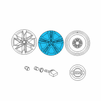 OEM 2012 Nissan Murano Aluminum Wheel Diagram - D0300-1SU4A