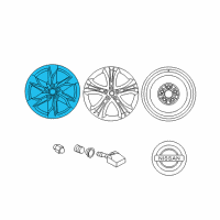 OEM 2014 Nissan Murano Aluminum Wheel Diagram - D0300-1SX2A