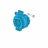 OEM Hummer H3T Alternator Diagram - 25925948