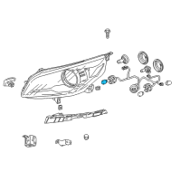 OEM 2015 Chevrolet Malibu Stoplamp Bulb Diagram - 13503354