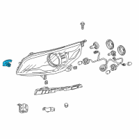 OEM 2013 Chevrolet Malibu Harness Asm-Headlamp Wiring Diagram - 22983259