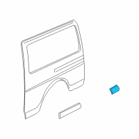 OEM GMC Savana 2500 Molding Asm-Body Side Center Diagram - 15960367