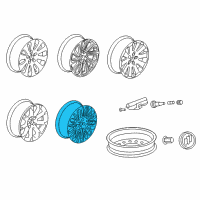 OEM 2014 Buick LaCrosse Wheel, Alloy Diagram - 90870797